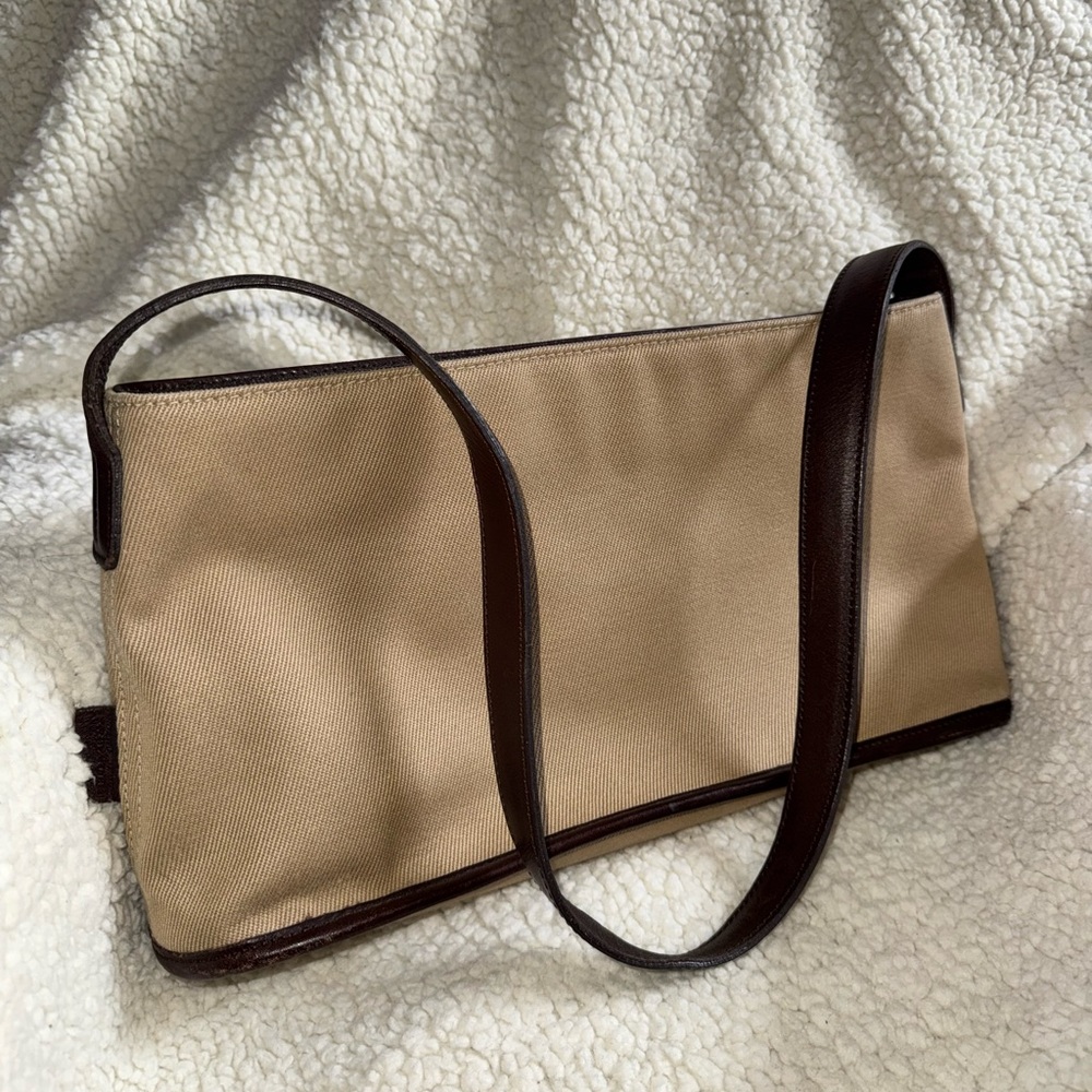 Vintage Coach Greenwich Canvas Shoulder Purse